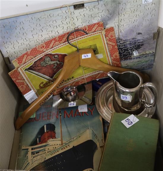 Ocean Liner Memorabilia; Cunard and White Star Line